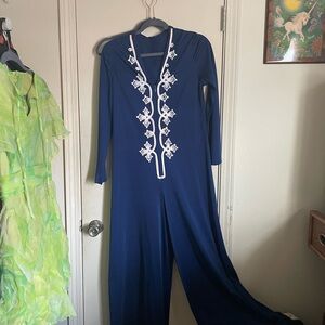 Vintage zip up jumpsuit